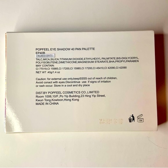 Popfeel EYES Eyeshadow Palette 40 Vibrant Color Sealed In Plastic New In Box NIB - Picture 11 of 16